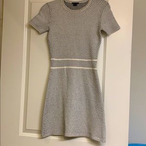 Theory black and white mini dress size xs